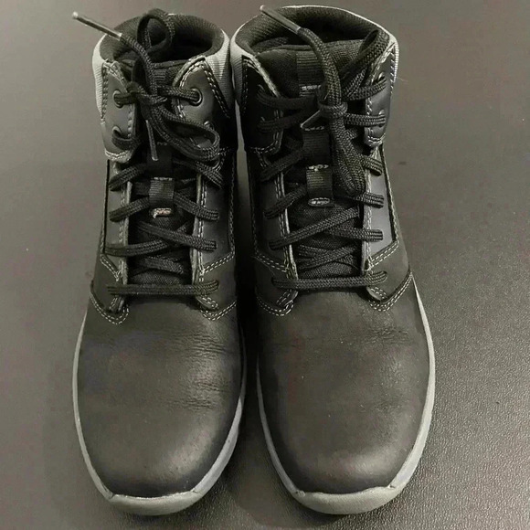 Timberland Leather Boltero Boy’s Youth Sneaker Boots Black - Picture 6 of 13